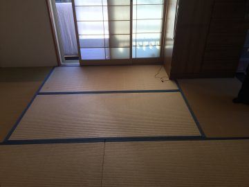 柏市高田　C様邸　市松表　表替え 施工前